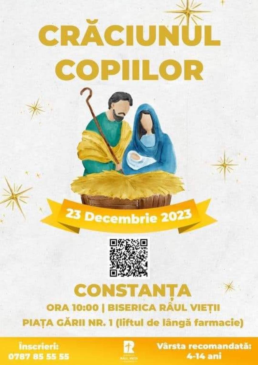Crăciunul Copiilor la Biserica Râul Vieții Constanța