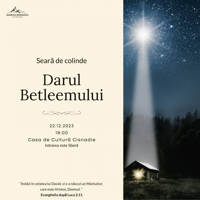 Seară de colinde la Casa de Cultură Cisnădie