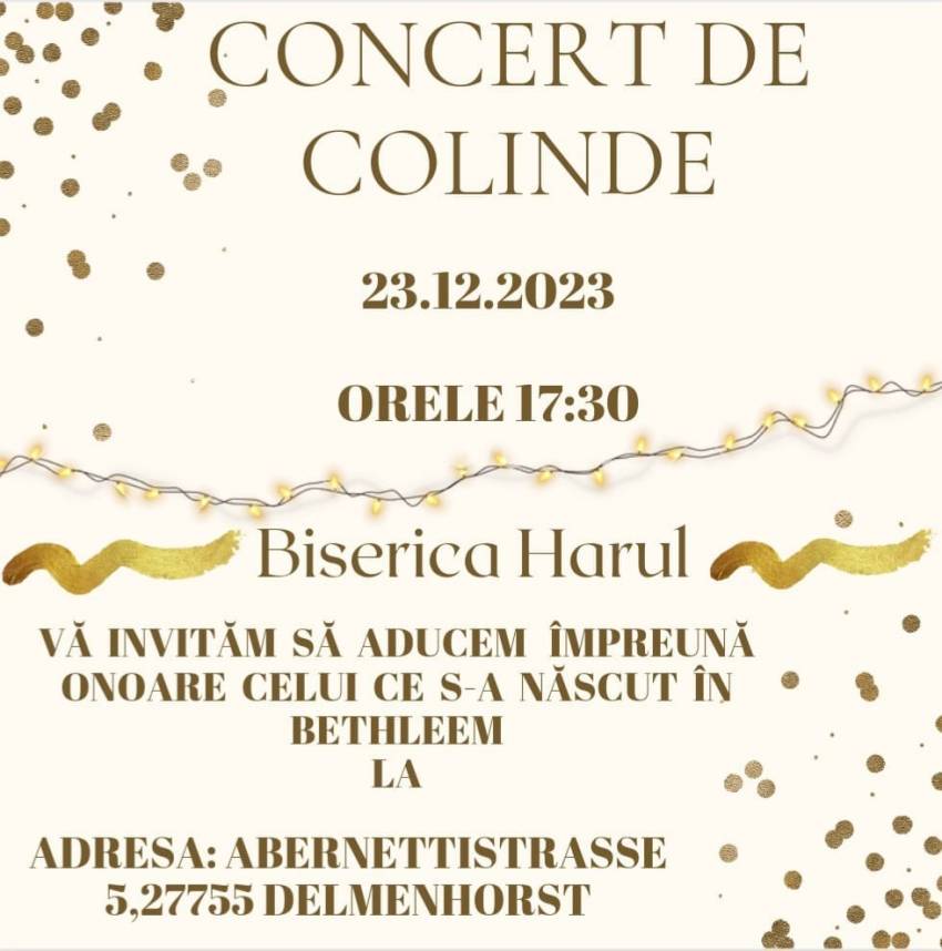 Concert de colinde la Biserica Harul Delmenhorst