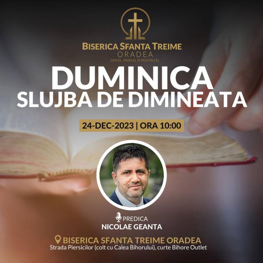 Nicolae Geantă la Biserica Sfânta Treime Oradea