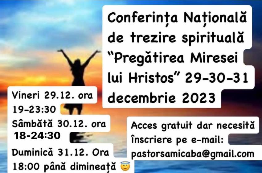 Conferința Națională “Pregătirea Miresei lui Hristos” la Biserica Râul Trezirii Arad