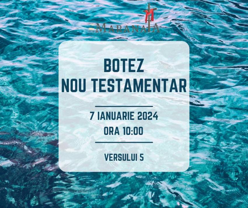 Botez la Biserica Maranata Timișoara