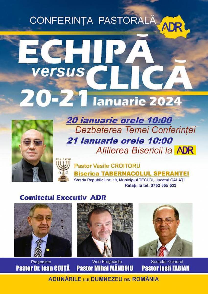 Conferință Pastorală la Biserica Internațională Harul București