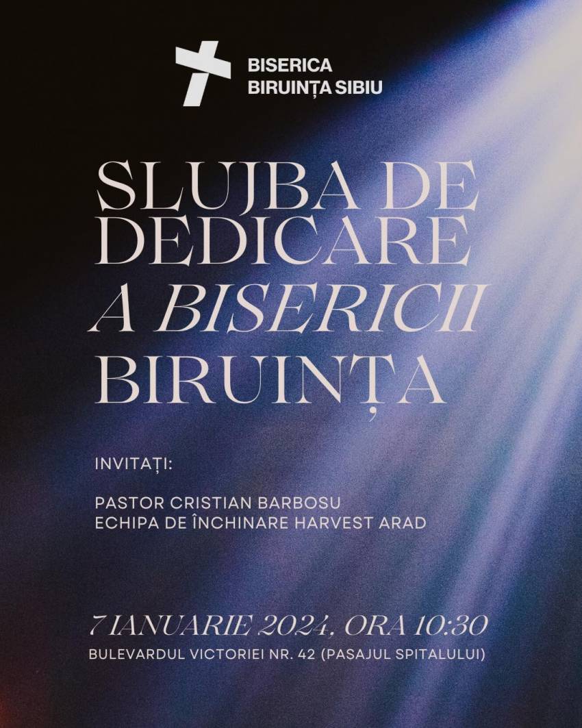 Slujbă de dedicare a Bisericii Biruința Sibiu