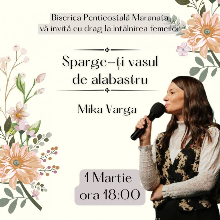Întâlnirea femeilor cu Mika Varga la Biserica Maranata Oradea