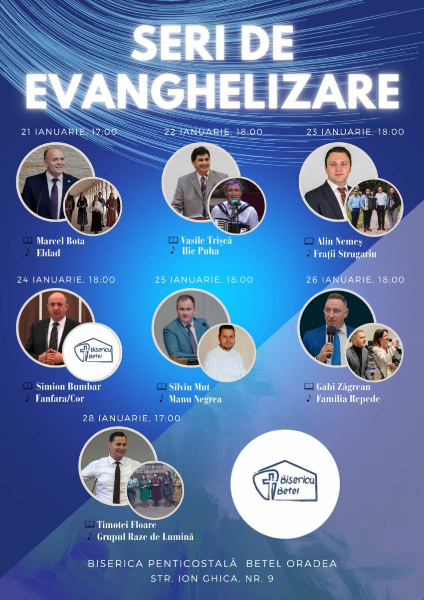 Seri de evanghelizare la Biserica Betel Oradea