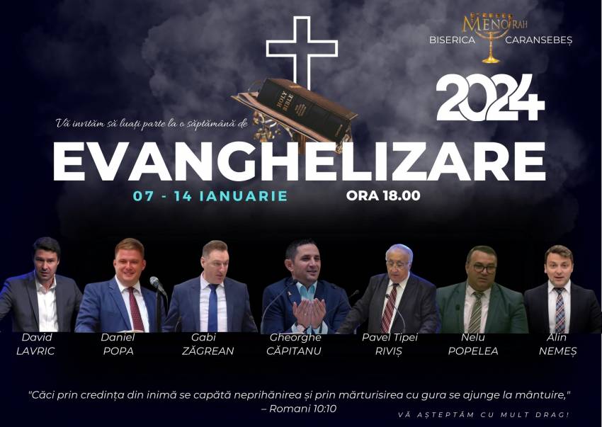 Seri de evanghelizare la Biserica Menorah Caransebeș
