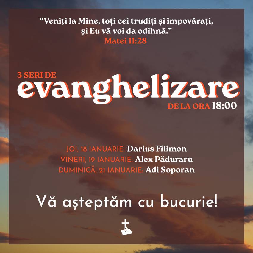 Seri de evanghelizare la Biserica Ekklesia Săud