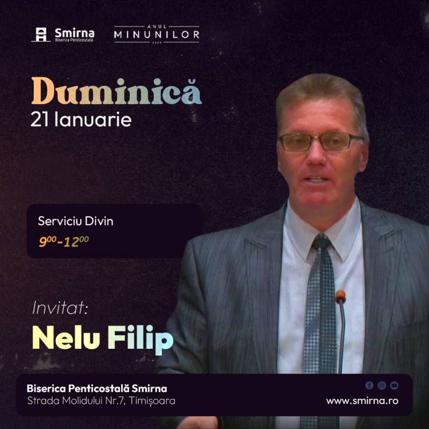 Nelu Filip la Biserica Smirna Timișoara