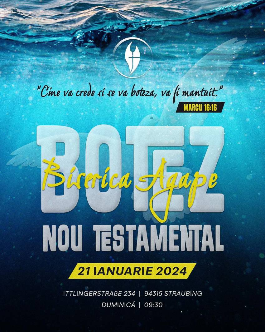 Botez la Biserica Agape Straubing