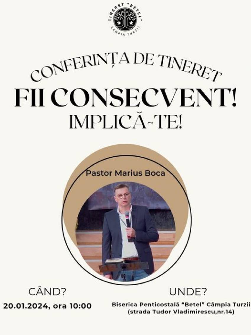 Conferință de tineret la Biserica Betel Câmpia Turzii
