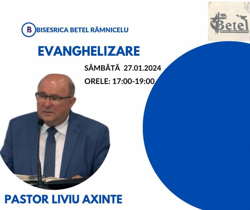 Liviu Axinte la Biserica Betel Râmnicelu