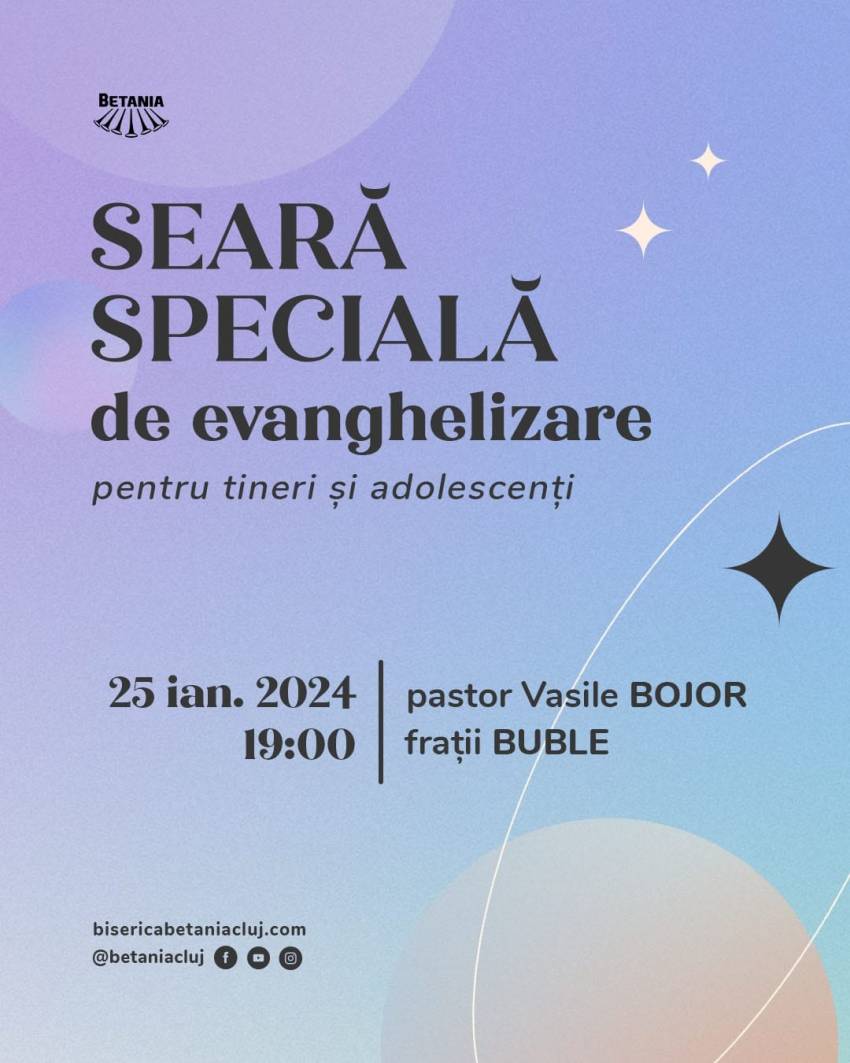 Vasile Bojor la Biserica Betania Cluj-Napoca
