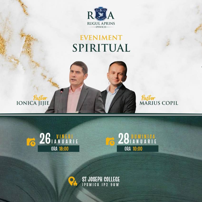 Ionică Jijie & Marius Copil la Biserica Rugul Aprins Ipswich