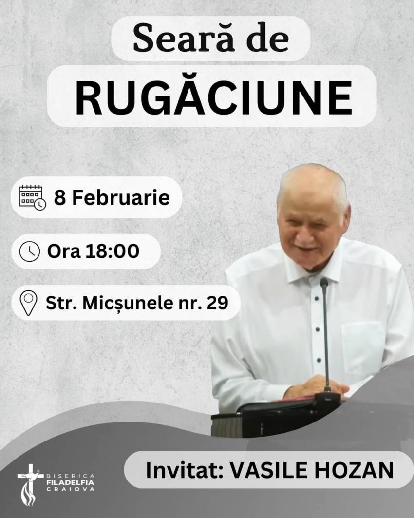 Vasile Hozan la Biserica Filadelfia Craiova