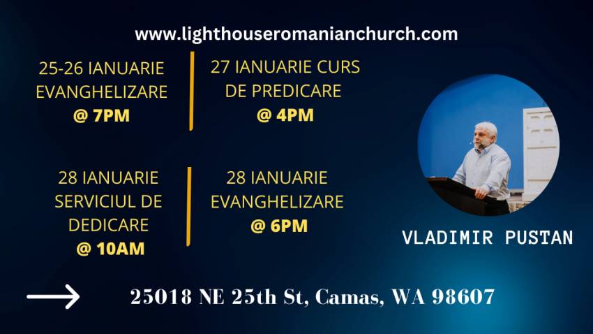 Vladimir Pustan la Lighthouse Romanian Church Camas, WA