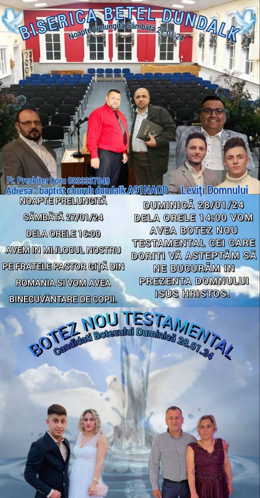 Botez la Biserica Betel Dundalk 