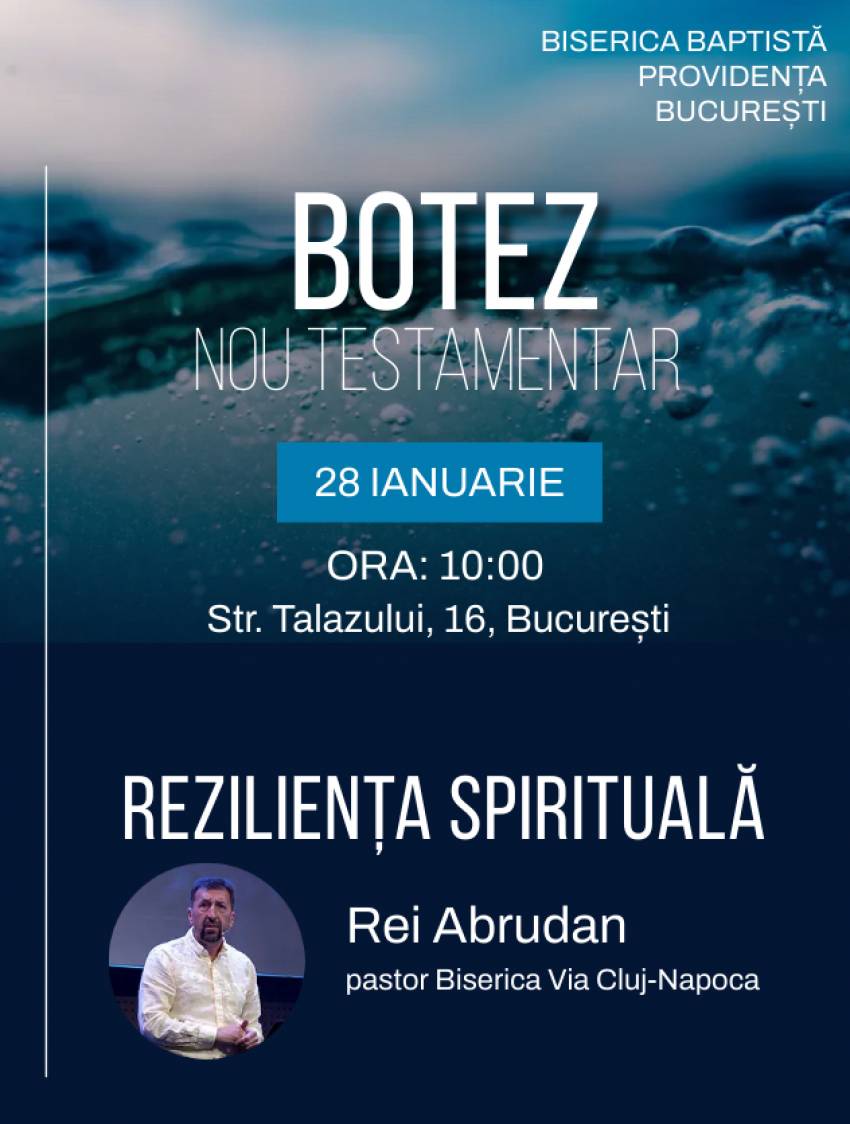 Botez la Biserica Providența București
