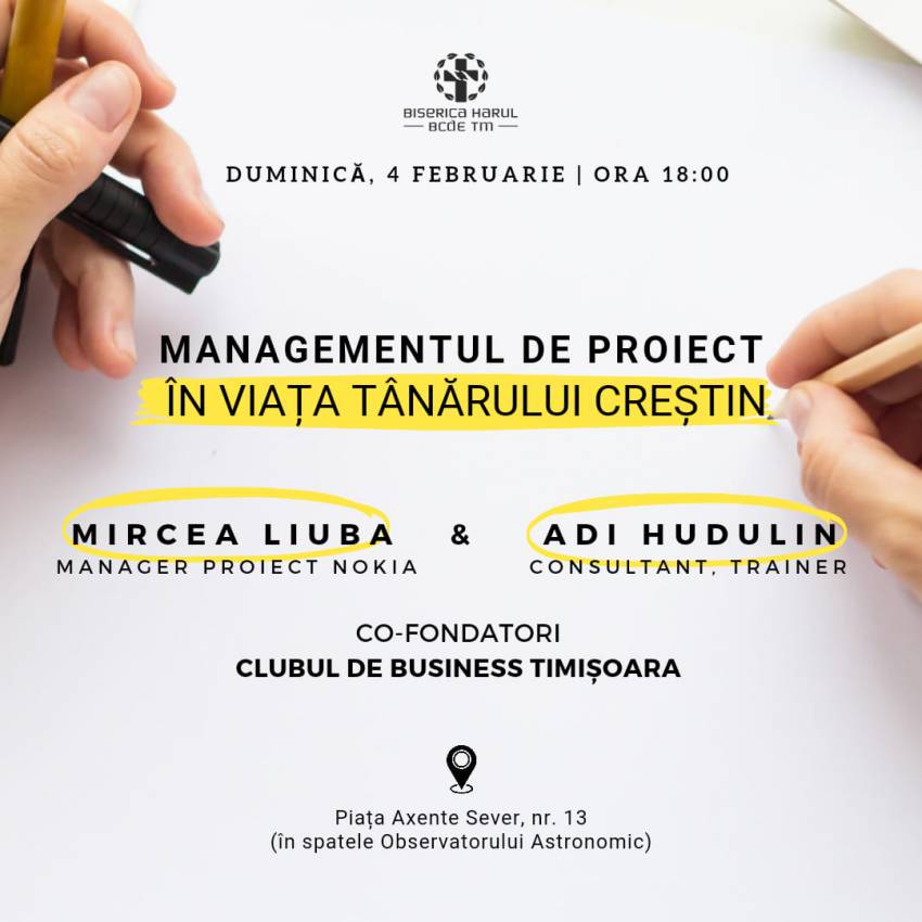 Mircea Liuba și Adrian Hudulin la Biserica Creștină după Evanghelie Harul Timișoara