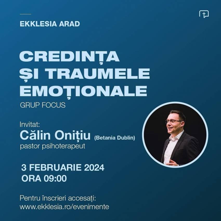 Călin Onițiu la Biserica Ekklesia Arad