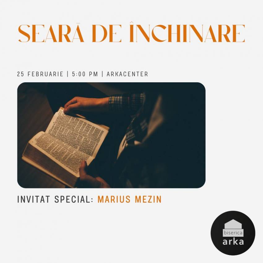 Marius Mezin la Biserica Arka Constanța