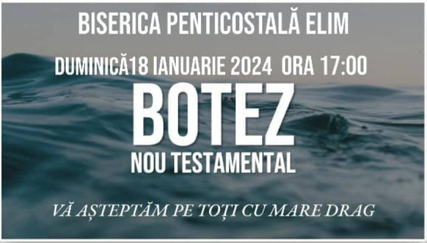 Botez la Biserica Elim Marsilia