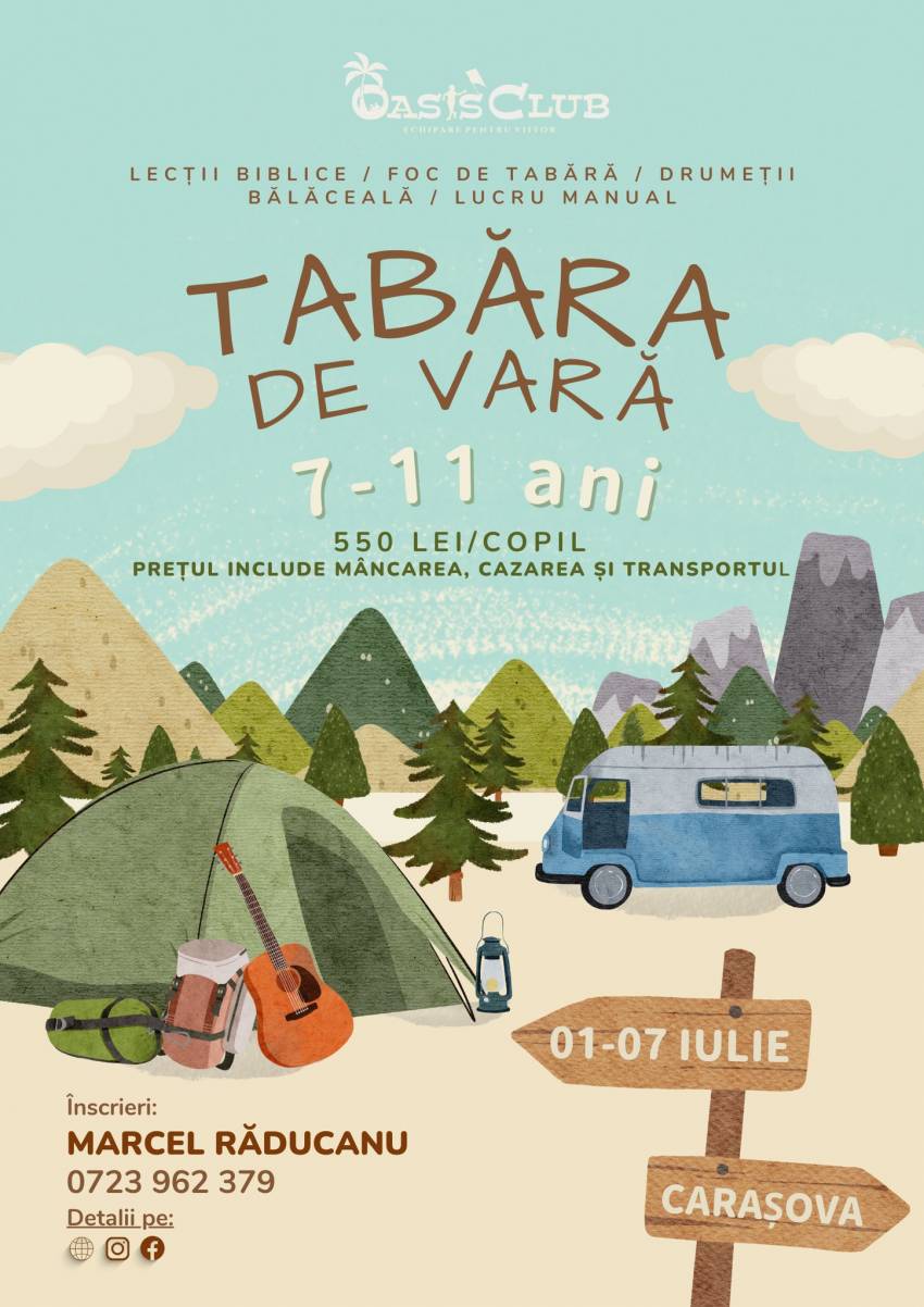 Tabăra de vară Carașova 2024