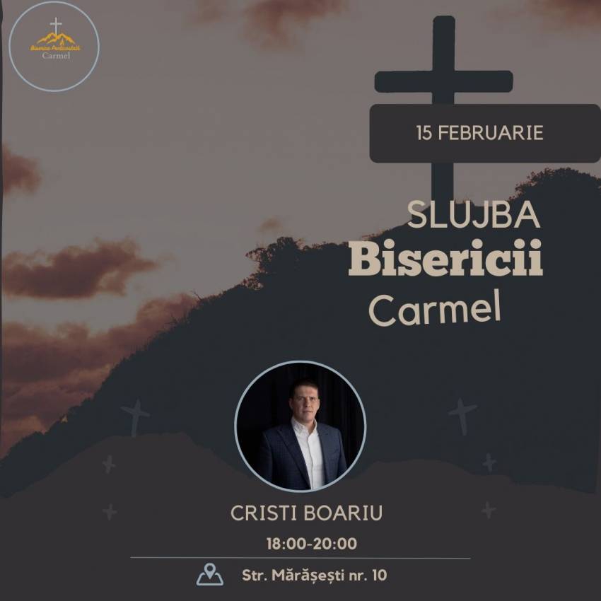 Cristi Boariu la Biserica Carmel Oradea