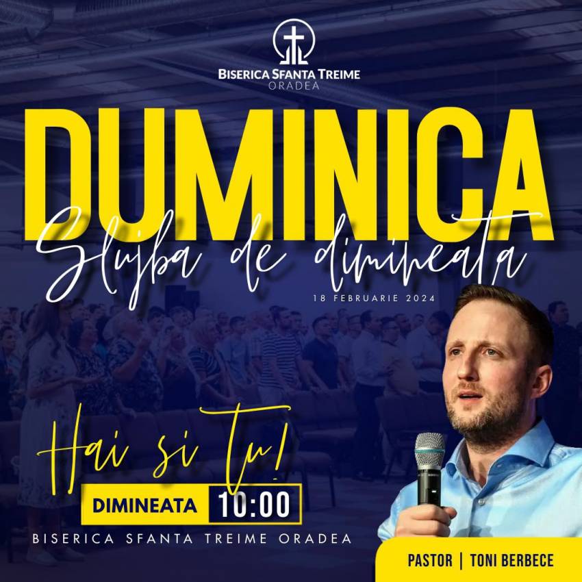 Tony Berbece la Biserica Sfânta Treime Oradea