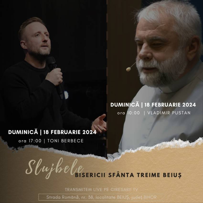 Tony Berbece la Biserica Sfânta Treime Beiuș