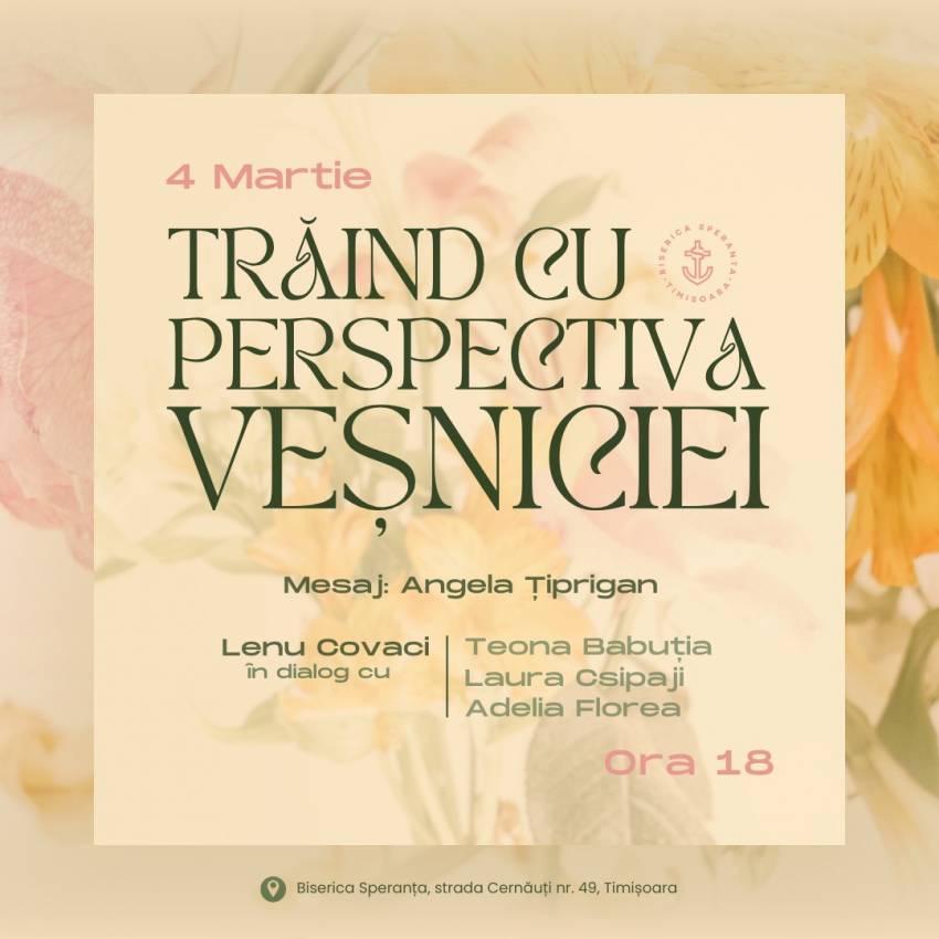 Conferință pentru femei cu Angela Țiprigan la Biserica Speranța Timișoara