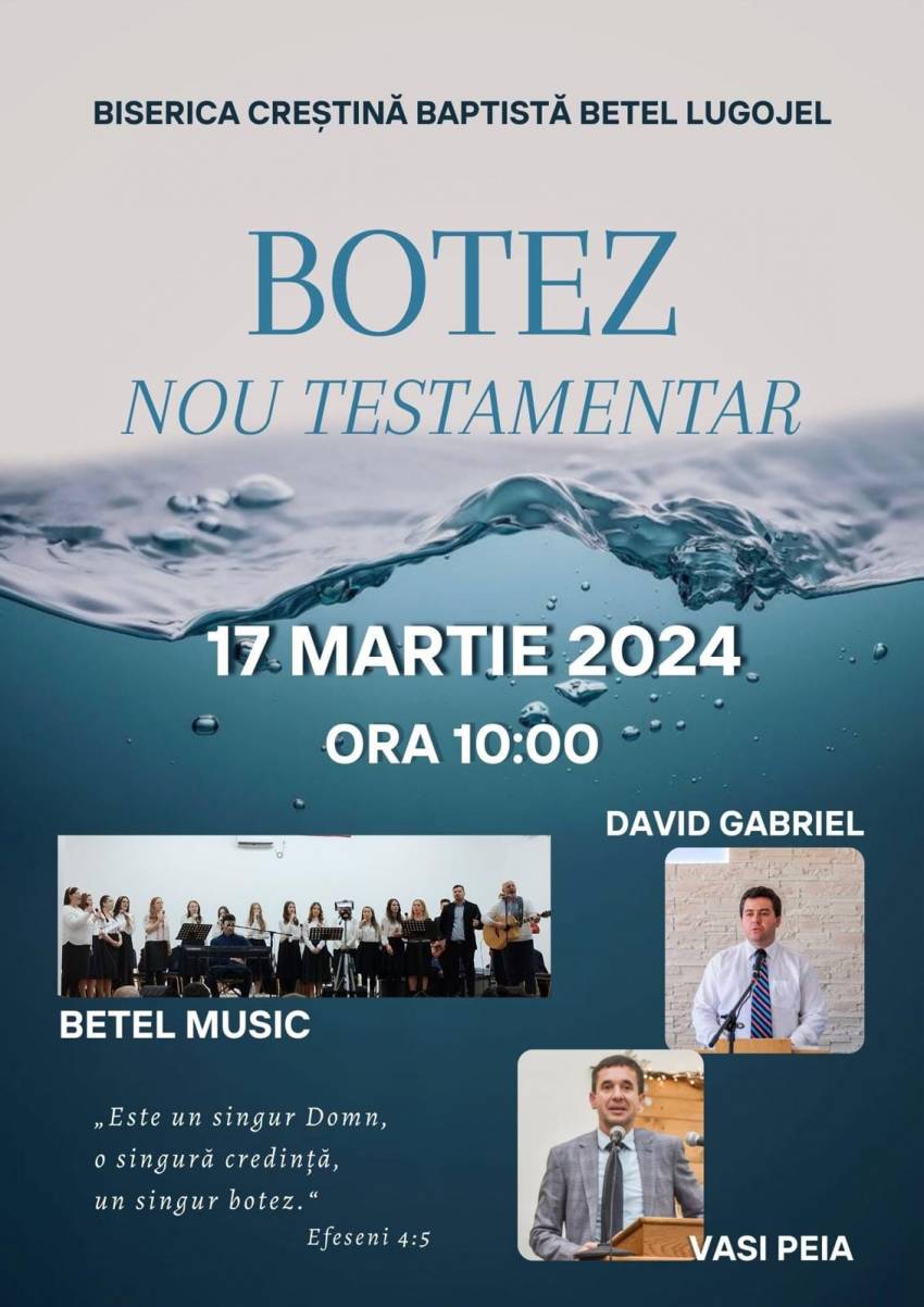 Botez la Biserica Betel Lugojel
