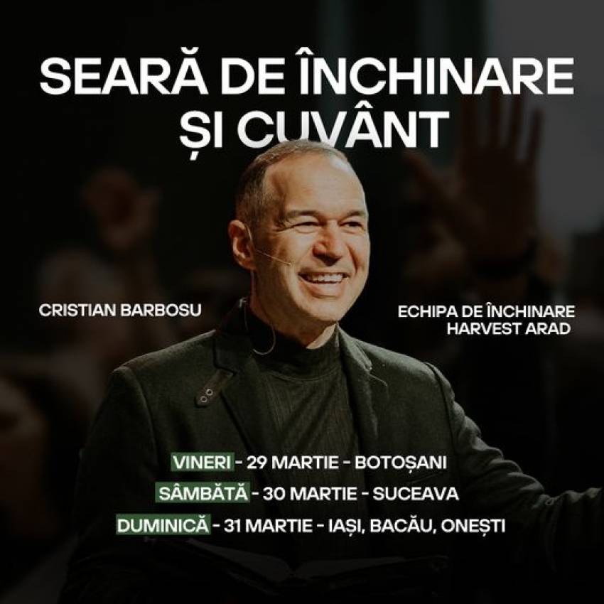 Cristian Barbosu la Botoșani, Suceava, Iași, Bacău și Onești