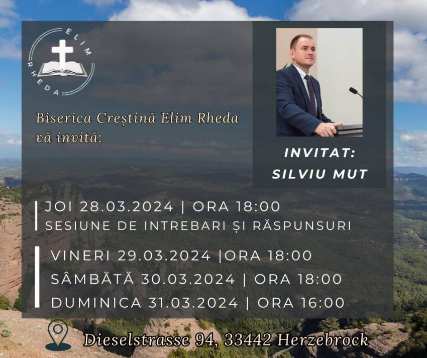 Silviu Mut la Biserica Elim Rheda