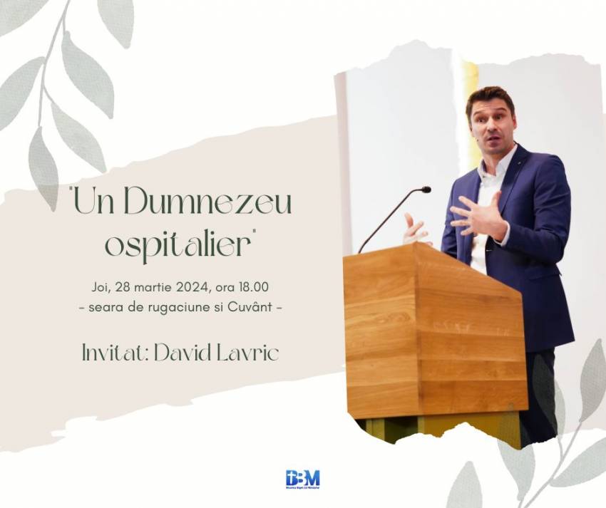 David Lavric la Biserica Baptistă Mănăștur Cluj-Napoca