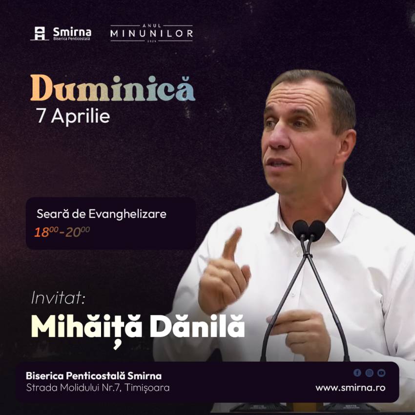 Mihăiță Dănilă la Biserica Smirna Timișoara