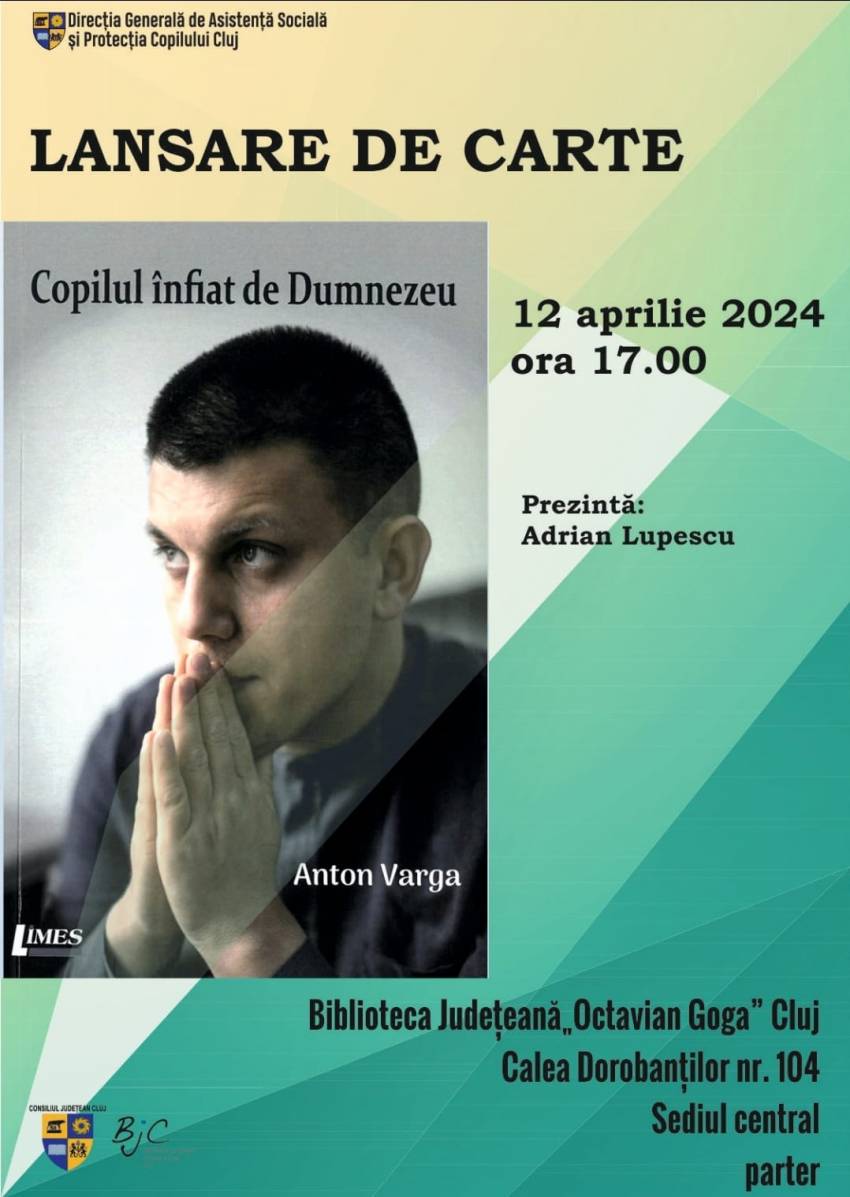 Lansare de carte la Biblioteca Județeană „Octavian Goga” Cluj Napoca