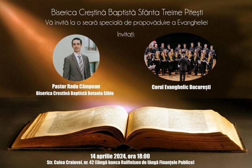 Radu Cîmpean la Biserica Sfânta Treime Pitești