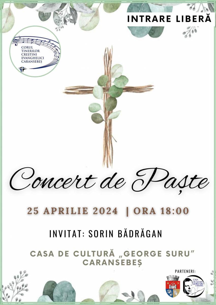 Concert de Paște la Casa de Cultură din Caransebeș