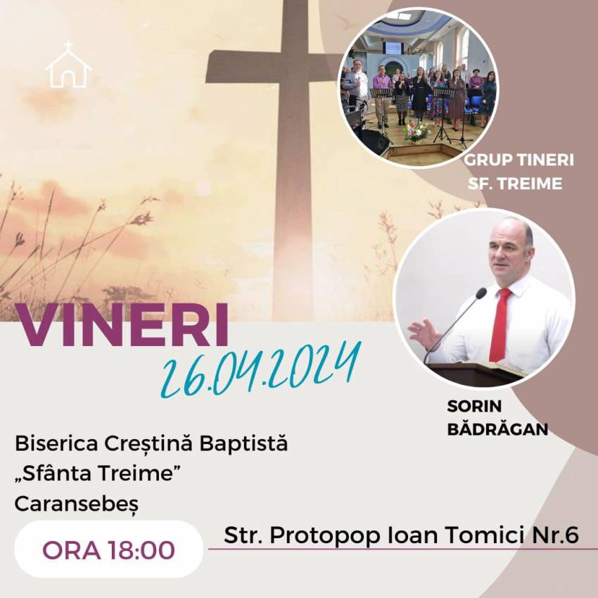 Sorin Bădrăgan la Biserica Sfânta Treime Caransebeș