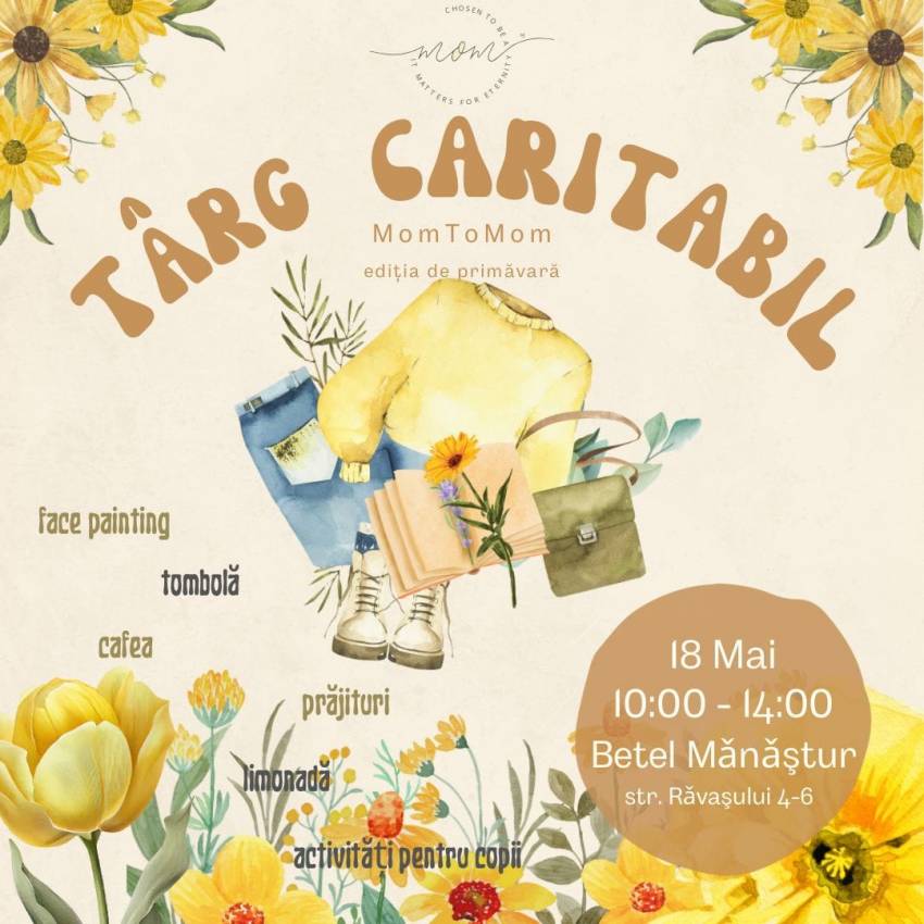 Târg caritabil la Biserica Betel Mănăștur Cluj-Napoca
