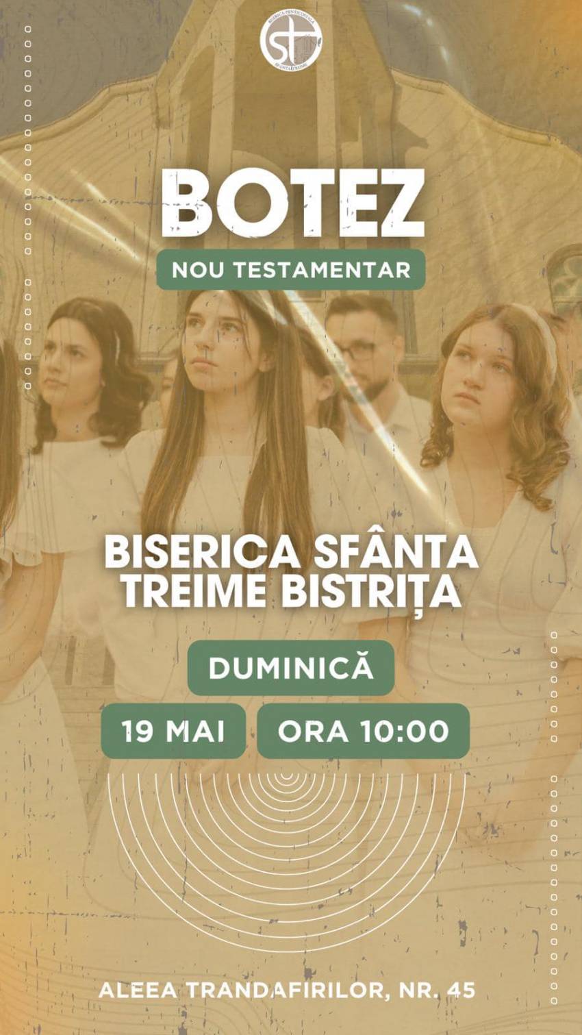 Botez la Biserica Sfânta Treime Bistrița
