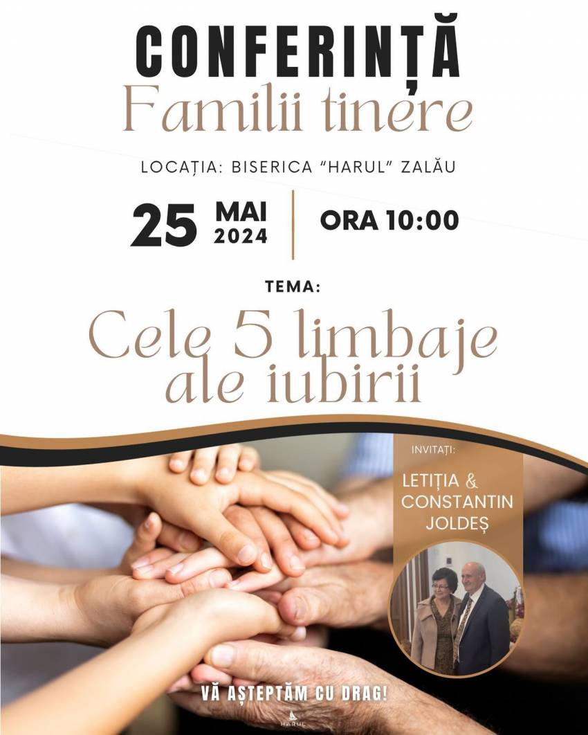 Conferință pentru familii la Biserica Harul Zalău
