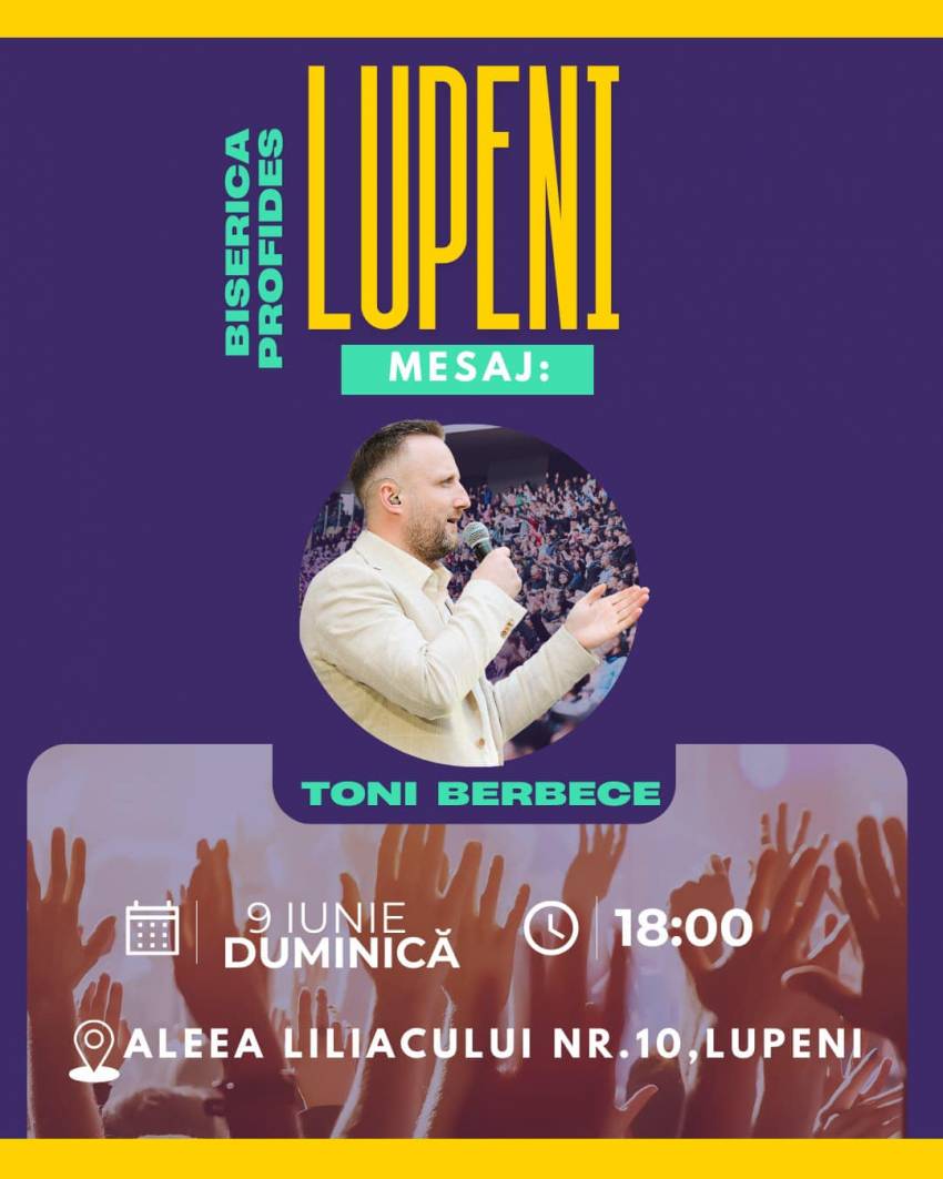 Tony Berbece la Biserica Profides Lupeni