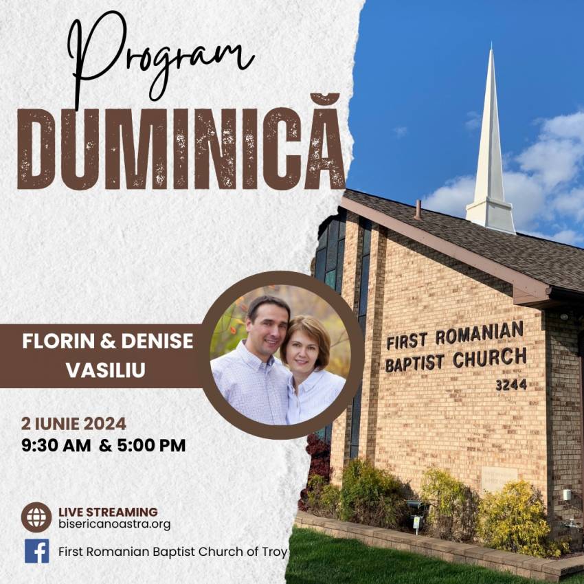Florin & Denise Vasiliu la First Romanian Baptist Church of Troy