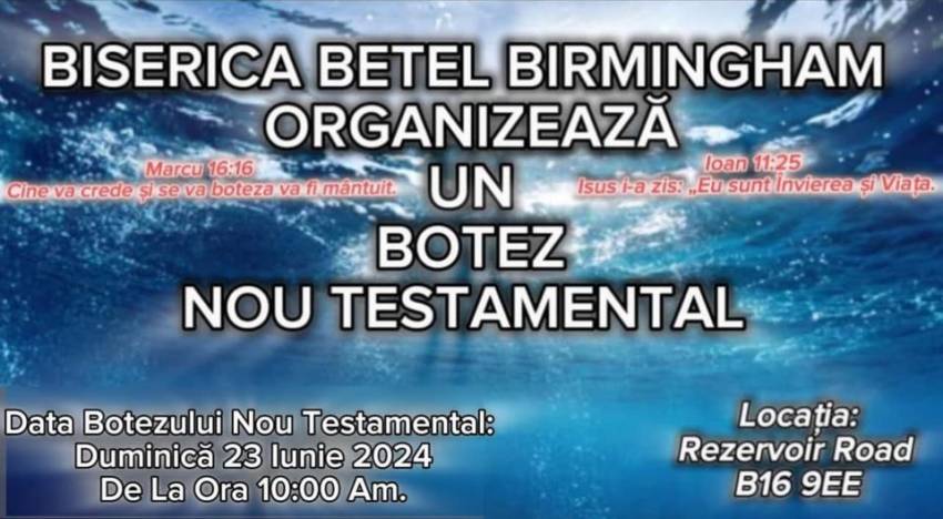 Botez la Biserica Betel Birmingham