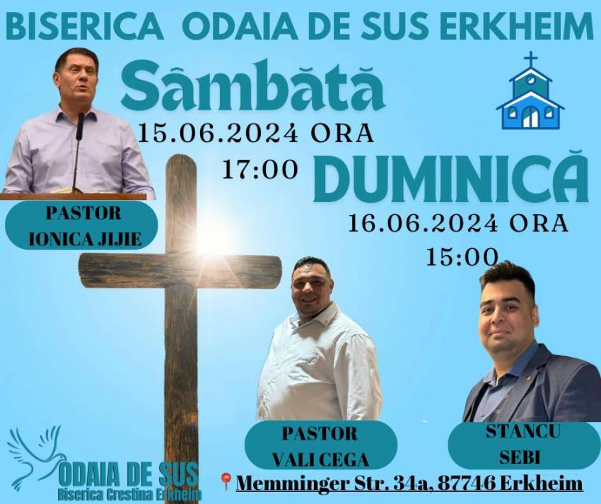 Ionică Jijie la Biserica Creștină Odaia de Sus Erkheim