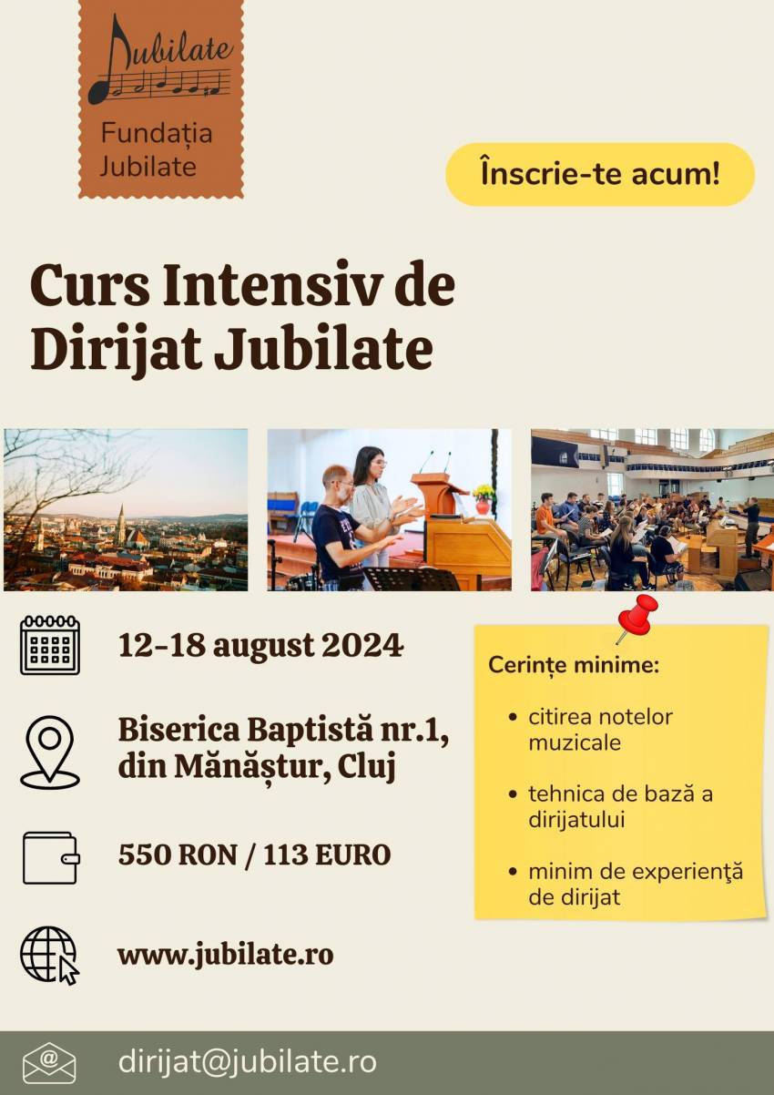Curs intensiv de dirijat Jubilate