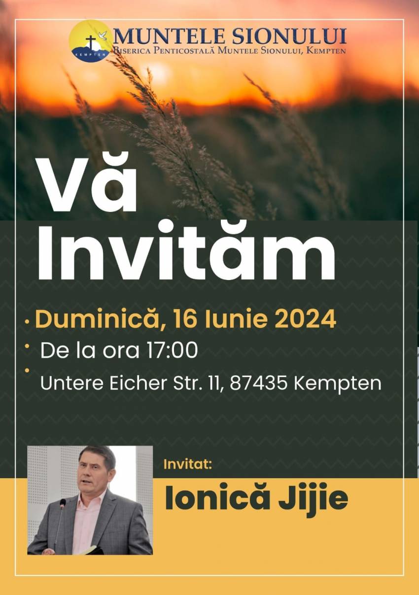 Ionică Jijie la Biserica Muntele Sionului Kempten