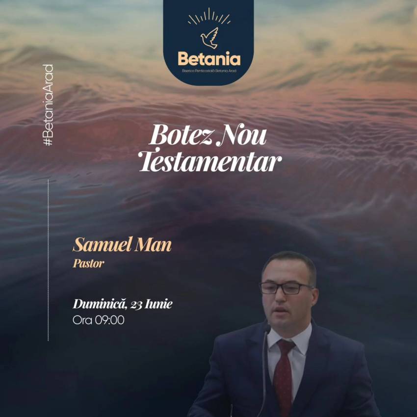 Botez la Biserica Betania Arad